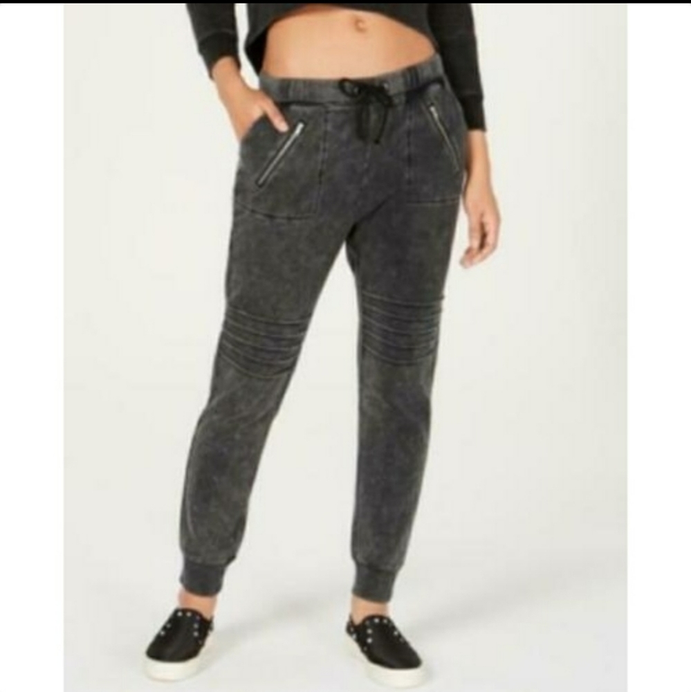 NWT Material Girl Active Moto-style Sweatpants - Picture 1 of 6